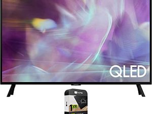 SAMSUNG QN32Q60AAFXZA 32 Inch QLED HDR 4K UHD Smart TV Bundle with Premium 1 YR CPS Enhanced Protection Pack