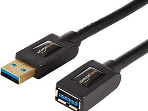Amazon Basics USB 3.0 Extension Cable - A-Male to A-Female Extender Cord - 6 Feet (2 Pack)