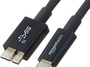 Amazon Basics USB Type-C to Micro-B 3.1 Gen2 Charger Cable - 3 Feet (0.9 Meters) - Black