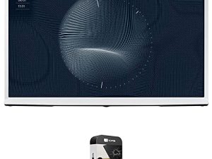 SAMSUNG QN43LS01BA The Serif 43 Inch QLED 4K UHD HDR Smart TV (2022) Bundle with 2 YR CPS Enhanced Protection Pack