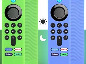 [2 Pack] Pinowu Firestick Remote Cover Case (Glow in The Dark) Compatible with Fire TV Stick 4K Max Alexa Voice Remote (3rd Gen)
