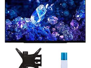 Sony XR42A90K 42" 4K Bravia XR OLED High Definition Resolution Smart TV with a Walts TV Full Motion Mount for 32"-65" Compatible TV's and Walts Screen Cleaner Kit (2022)