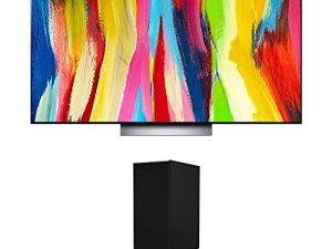 LG OLED55C2PUA 55 Inch HDR 4K Smart OLED TV 2022 Bundle SP7Y 5.1 Channel High Res Audio DTS Virtual:X Sound Bar with Wireless Subwoofer