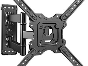 PERLESMITH UL Listed Heavy Duty TV Wall Mount for Most 26-55 inch Flat Curved TVs up to 88lbs with Swivel Tilt & Extension Arm