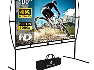 Projector Screen with Stand Foldable Portable Movie Screen 100 Inch（16：9）