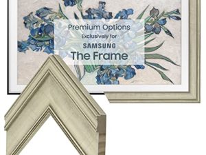 Deco TV Frames - Antique White Smart Frame Compatible ONLY with Samsung The Frame TV (55"
