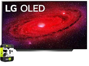 LG OLED65CXPUA 65 inch CX 4K Smart OLED TV with AI ThinQ Bundle with 1 YR CPS Enhanced Protection Pack