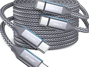 USB-C to USB-C Cable 60W [2-Pack 6.6ft]