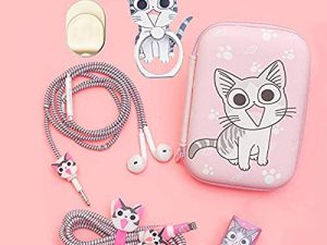 ZOSTLAND DIY Protector Data Cable USB Charger Line Earphone Wire Saver Organizer Compatible with iPhone 14 13 12 11 Pro Max XS XR X 8 Plus iPad iPod iWatch (Advanced Styles