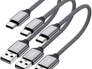 USB C Cable Short [0.8ft 3 Pack]