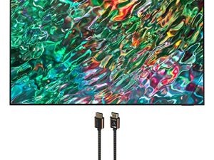 SAMSUNG QN75QN90BAFXZA 75" QLED Quantum Matrix Neo 4K Smart TV with an Austere 3S-4KHD2-2.5M III Series 4K HDMI 2.5m Cable (2022)