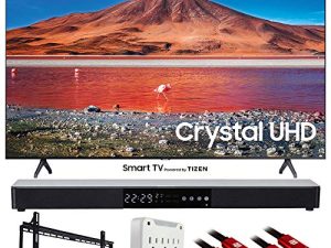 SAMSUNG UN50TU7000 50" 4K Ultra HD Smart LED TV with Deco Gear Soundbar Bundle