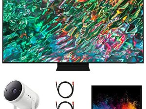 SAMSUNG QN85QN90BA 85 inch Class Neo QLED 4K Smart TV (2022) Bundle The Freestyle Projector